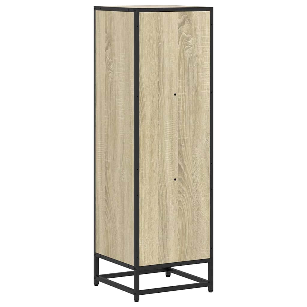 Bücherregal Schwarz 97,5x33x107,5 cm Holzwerkstoff und Metall