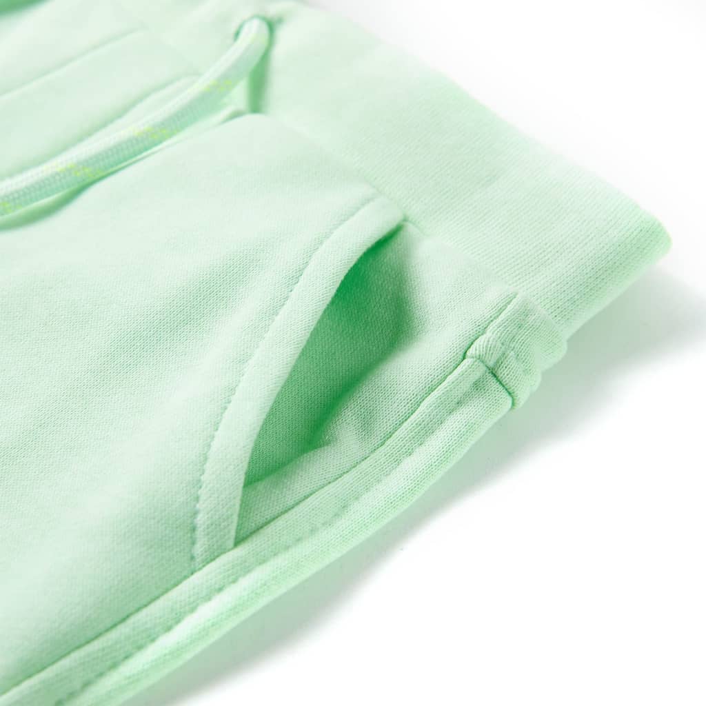Kindershorts mit Kordelzug Blau Melange 116