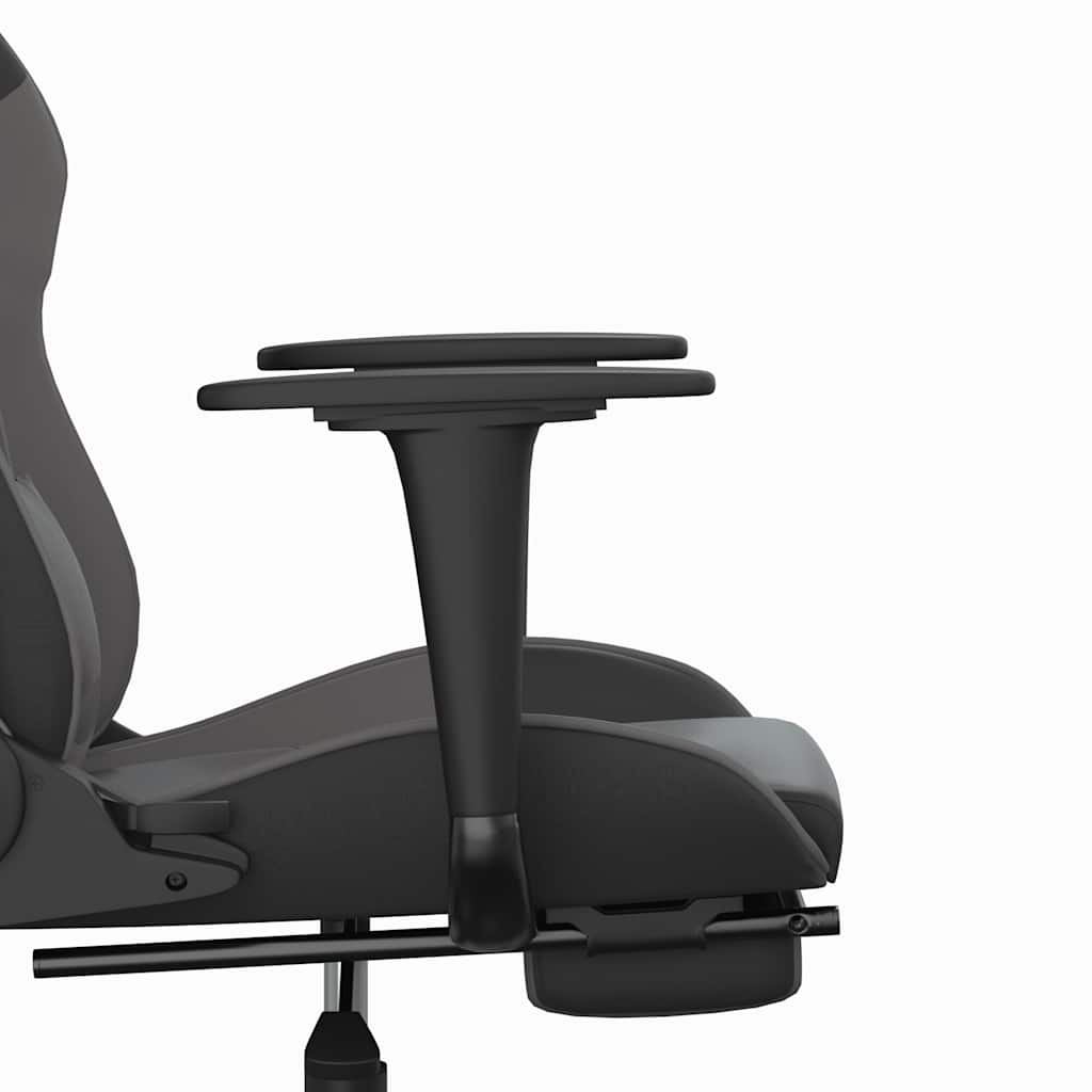 Gaming-Stuhl mit Massagefunktion Schwarz und Rot Kunstleder