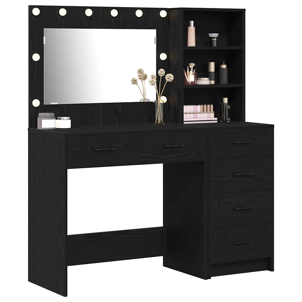Schminktisch mit Regal Weiß 78,5 x 41 x 135 cm Holzwerkstoff