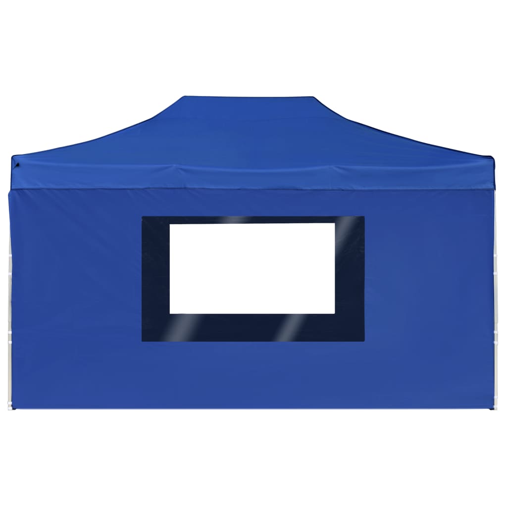 Profi-Partyzelt Faltbar mit Wänden Aluminium 3×3m Weiß