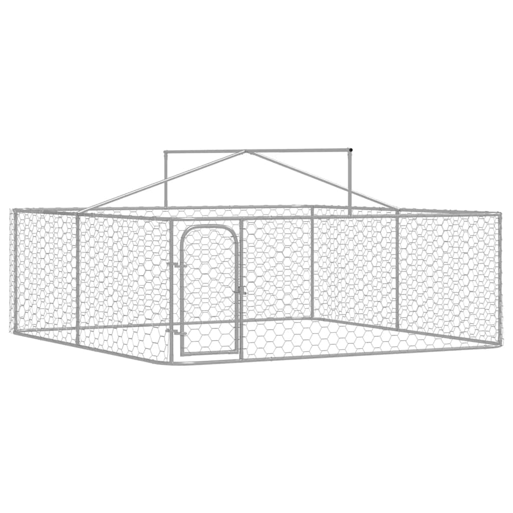 Outdoor-Hundezwinger mit Dach 400x200x150 cm