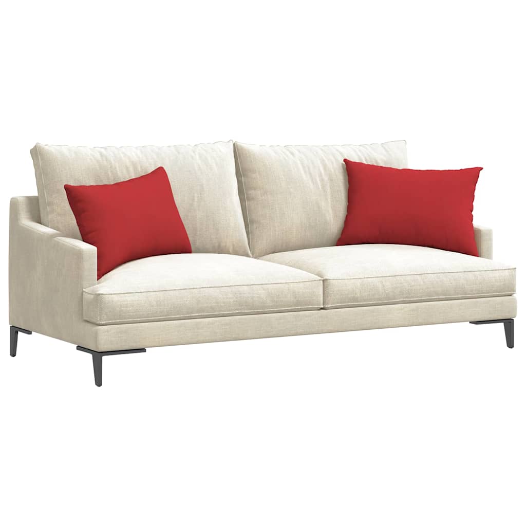 Sofakissen 2 pcs Hellgrau 50 x 30 cm Stoff