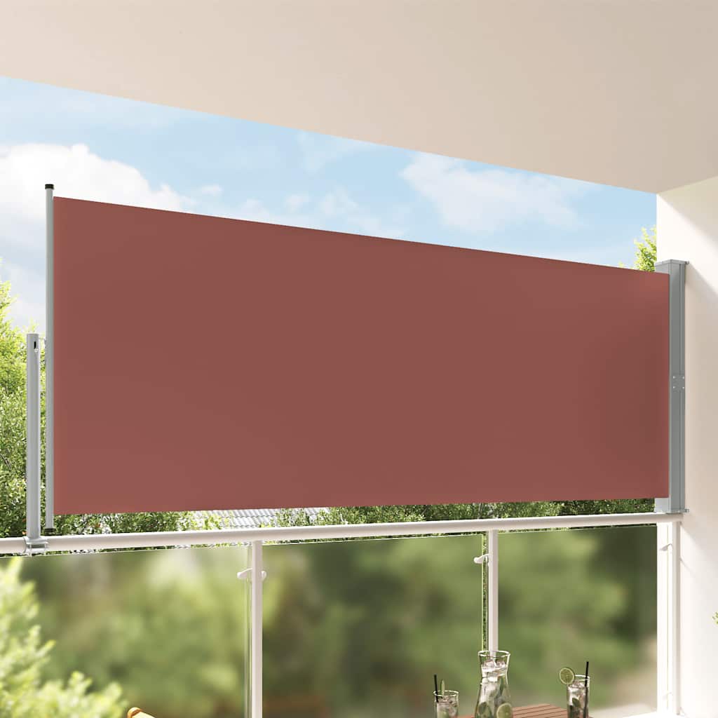 Seitenmarkise 60 x 300 cm 100% Polyester Eisen Stahl