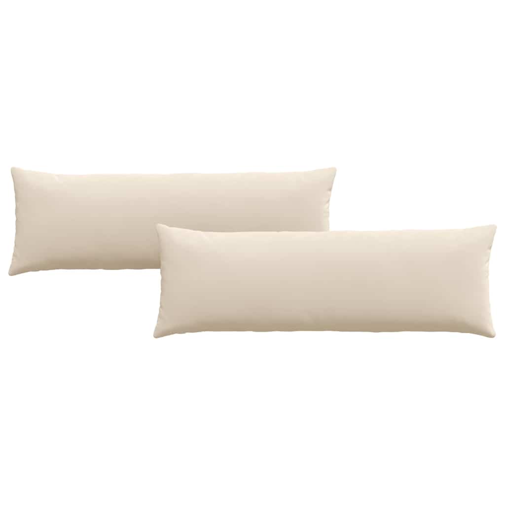 Sofakissen 2 Stück Taupe 50 x 30 cm Stoff