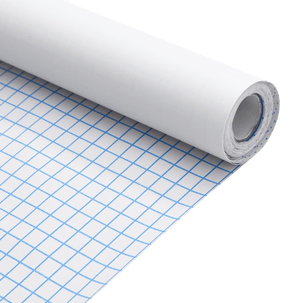 Möbelaufkleber Selbstklebend Mattweiß 90x500 cm PVC
