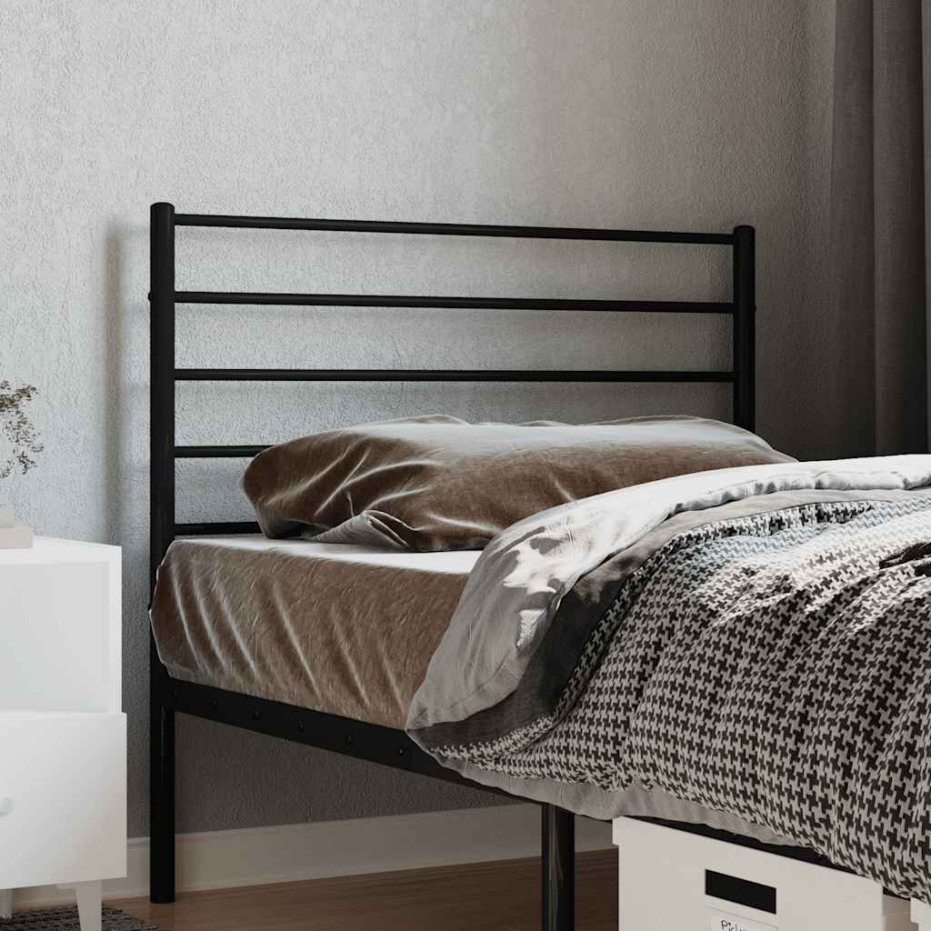 Ersatz-Kopfteil Metall Schwarz 80 cm