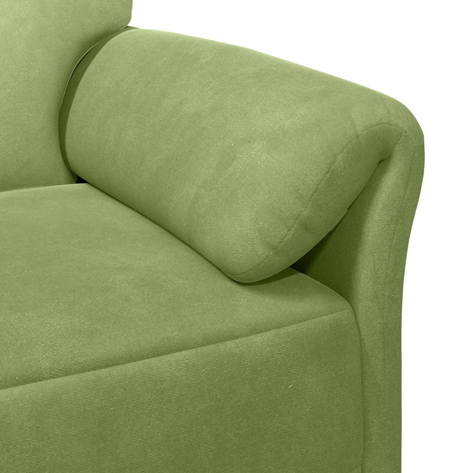 1-Sitzer Sofa Hellgrau 88 x 83 x 95 cm Samt
