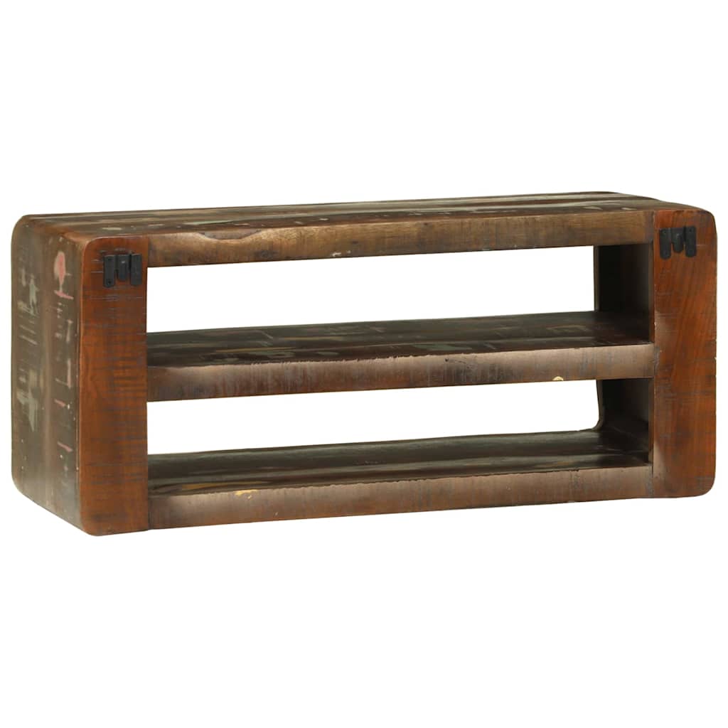 TV-Schränk mit Regal Braun 60 x 32 x 36 cm Massivholz Mango