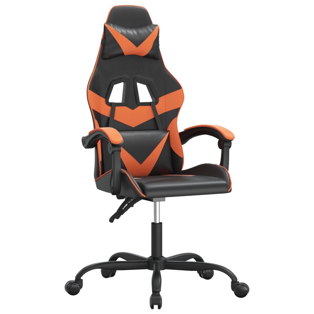 Gaming-Stuhl Drehbar Schwarz und Rot Kunstleder
