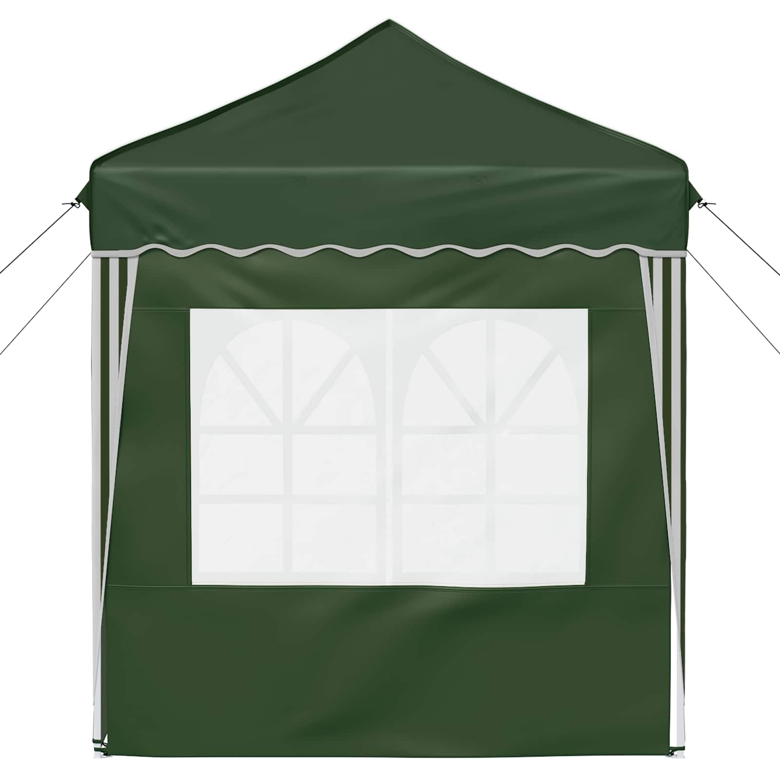 Pop-up Partyzelt 195 x 195 x 245 cm Creme Oxford-Stoff