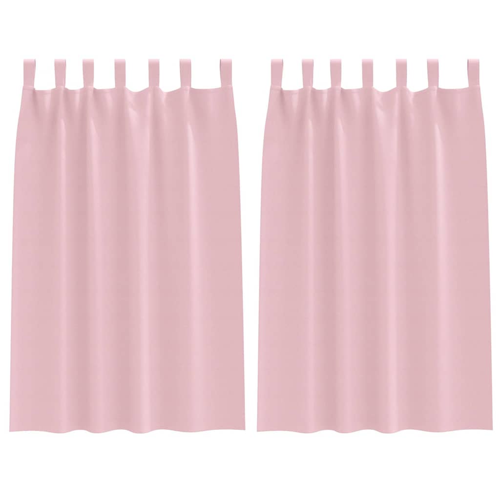 Verdunkelungs-Vorhänge mit Ringen 2 pcs Beige 140 x 140 cm