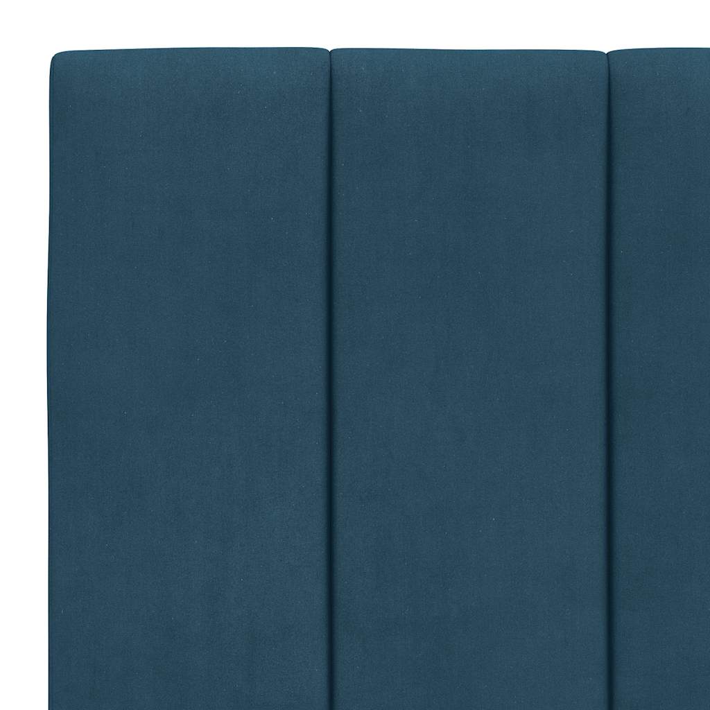 Bett mit Matratze "Hanko" Hellgrau 80x200 cm Samt