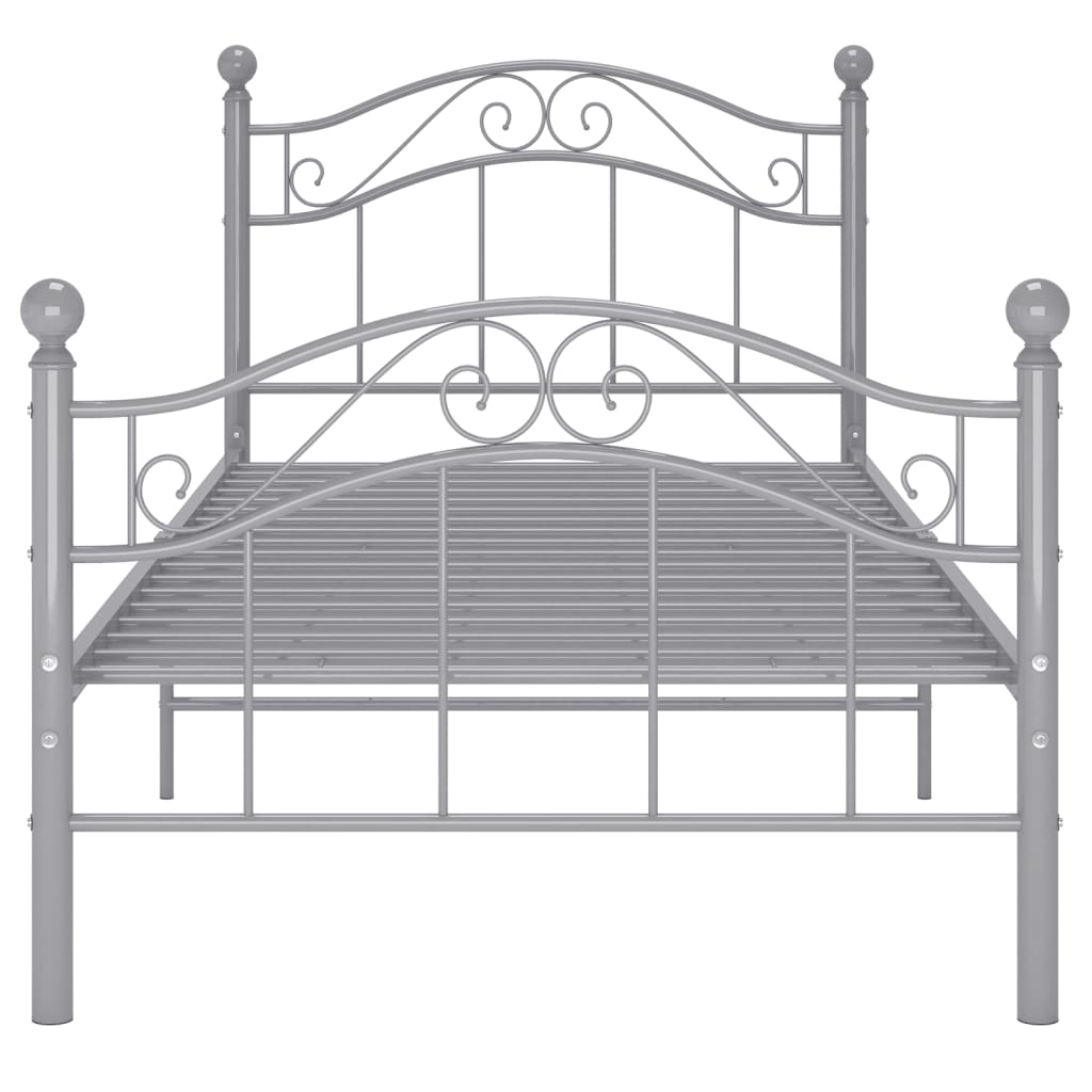 Bett Schwarz Metall 90x200 cm