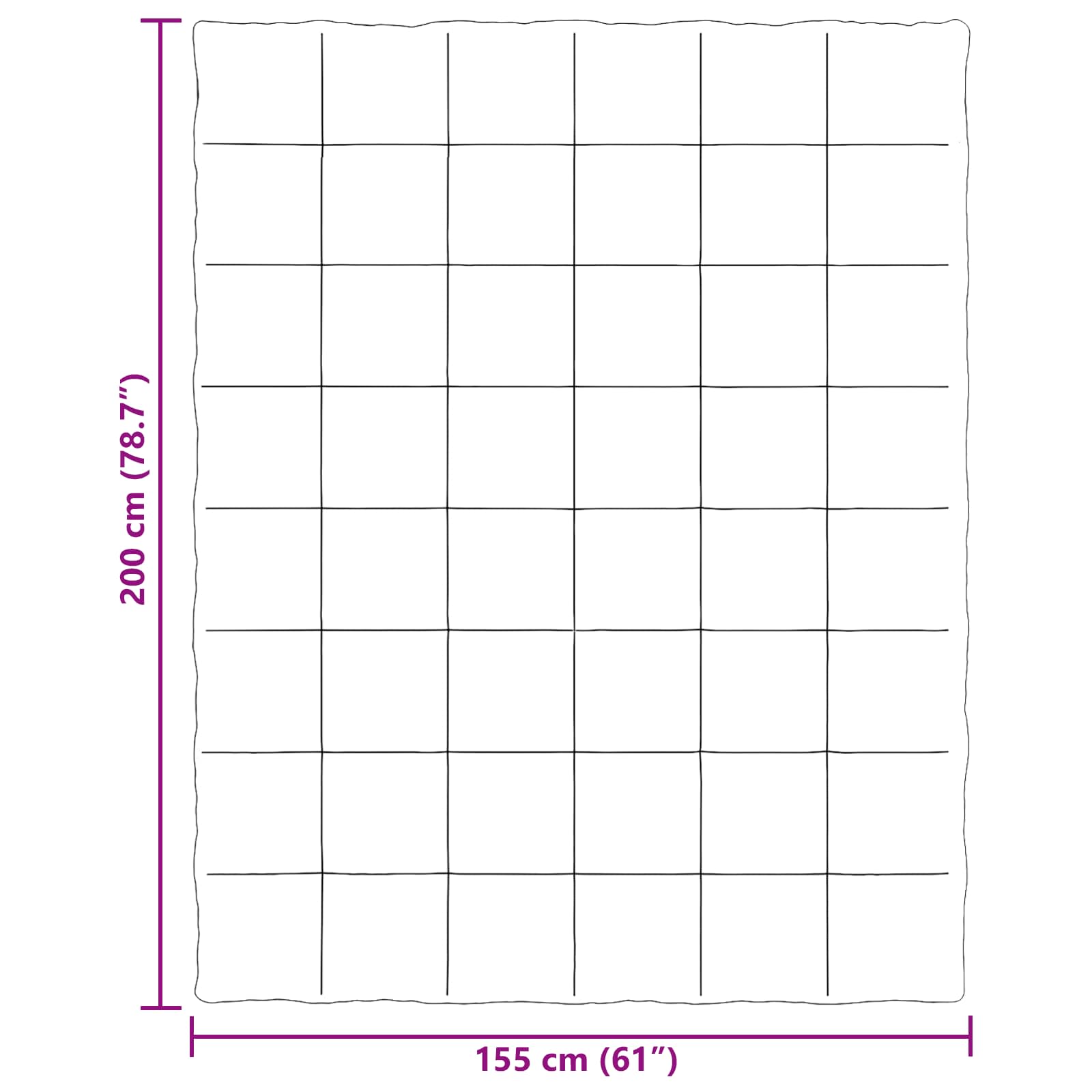 Ganzjahresbettdecke Anthrazit 135 x 200 cm Mikrofaser