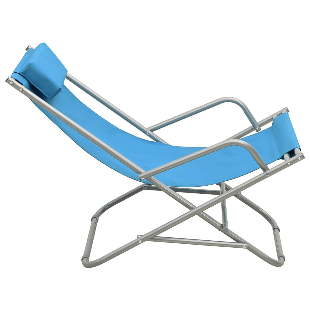 Schaukelstühle 2 Stk. Stahl Grün