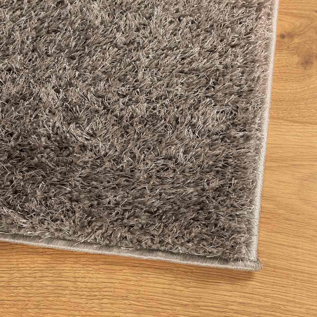 Teppich ISTAN Hochflor Glänzend Anthrazit 100x200 cm