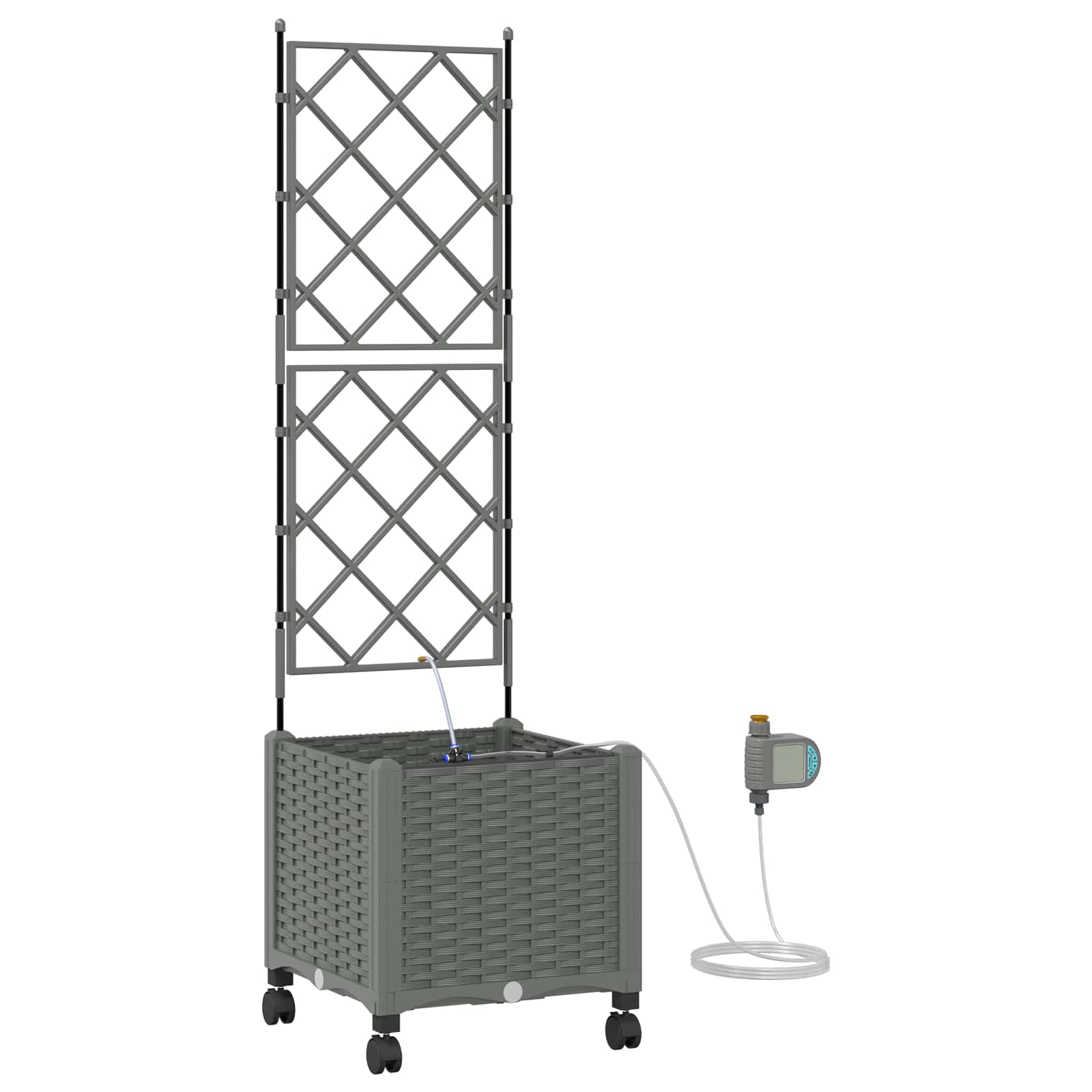 Garten-Pflanzgefäß 4 Stk. Braun 160 x 40 x 22 cm PP
