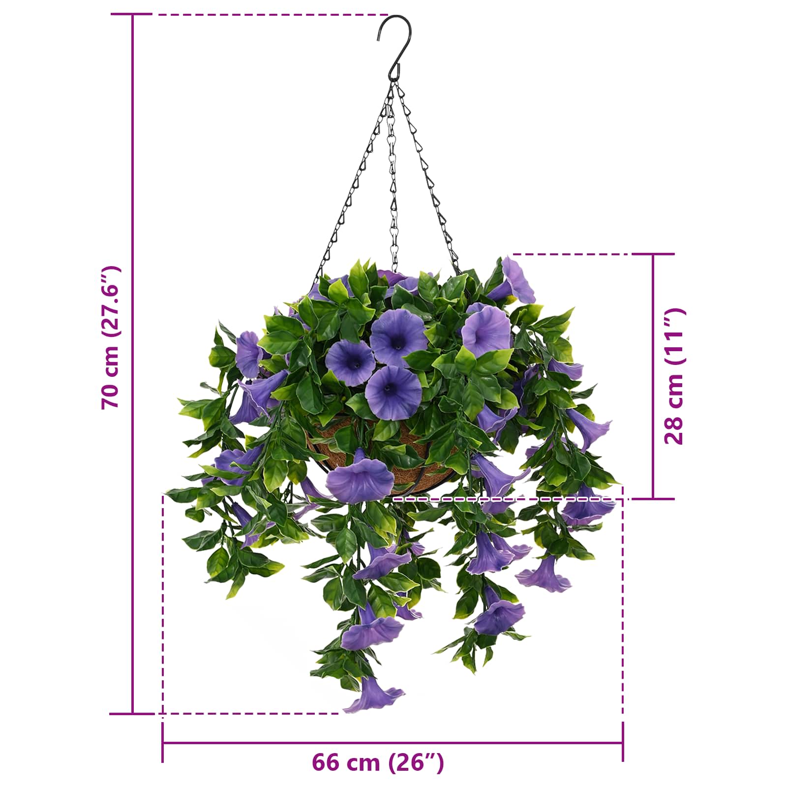 Künstliche Blumen Rosig 33 x 33 x 44 cm PE und Stahl