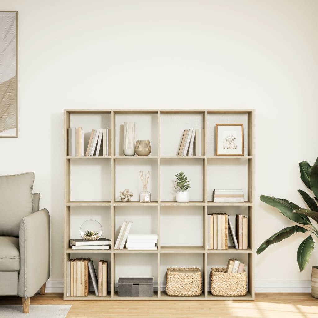 Bücherregal Weiß 137,5x29x137,5 cm Holzwerkstoff