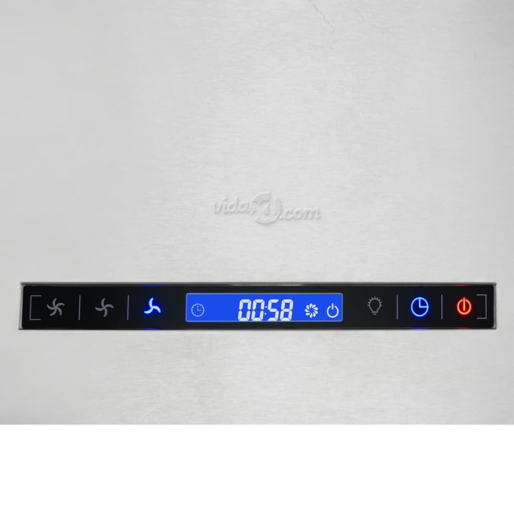 Hängende Inselhaube Touch-Sensor LCD 37 cm Edelstahl