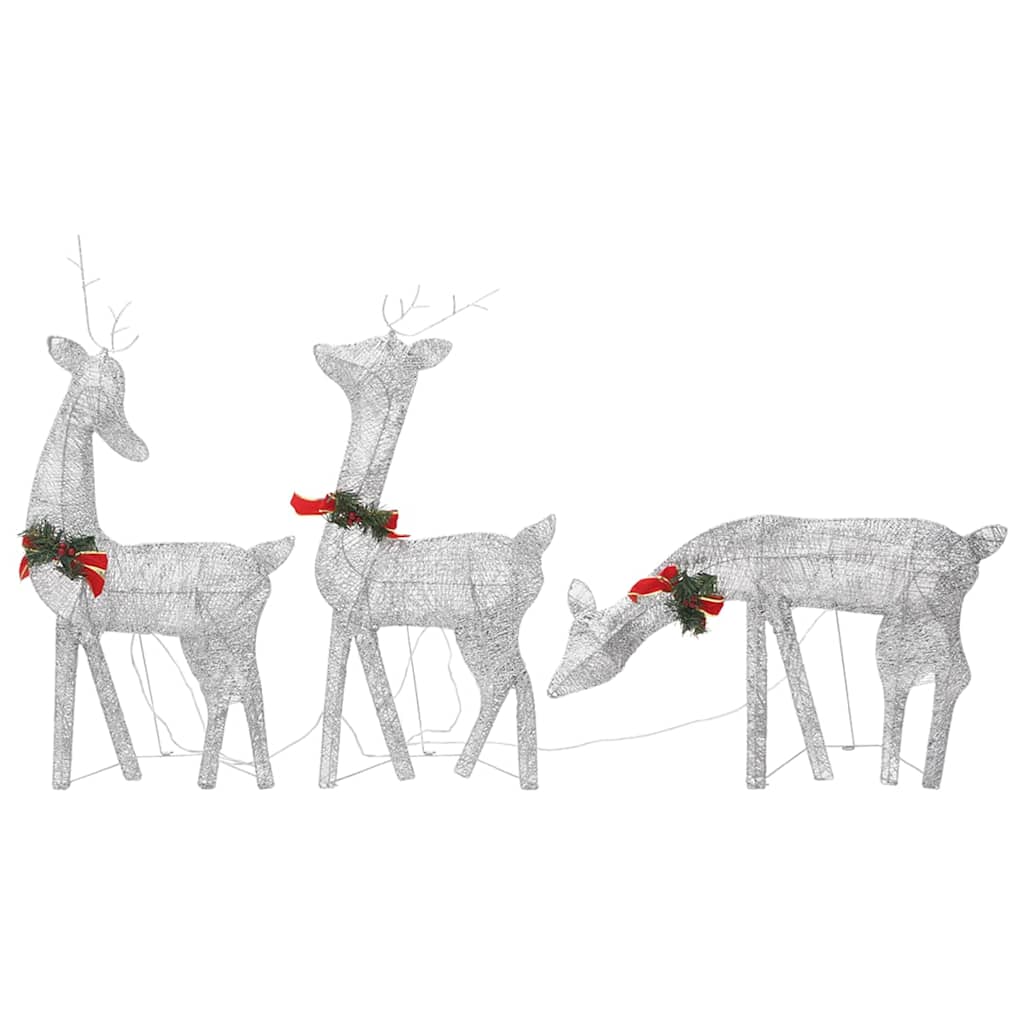 Weihnachtsdeko LED Rentiere 270x7x90 cm Golden Warmweiß