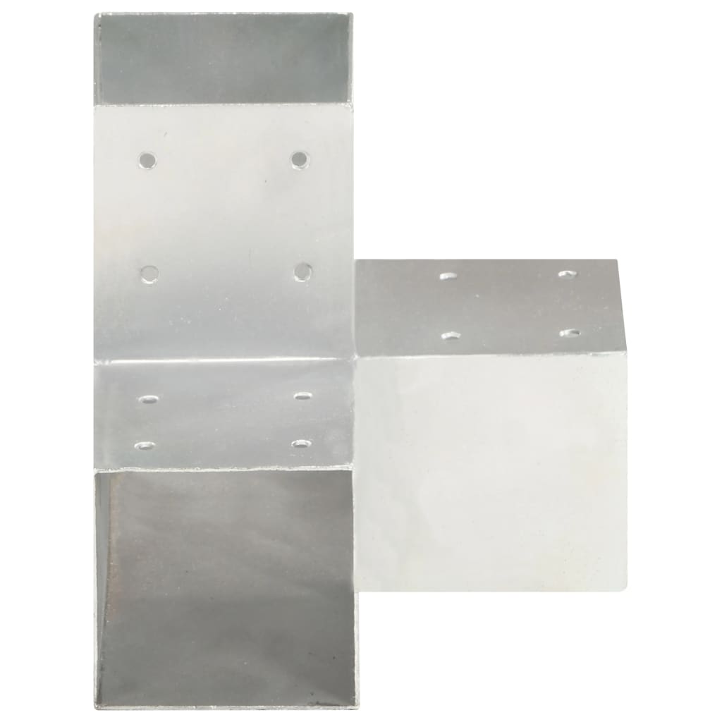 Pfostenverbinder L-Form Verzinktes Metall 71 x 71 mm