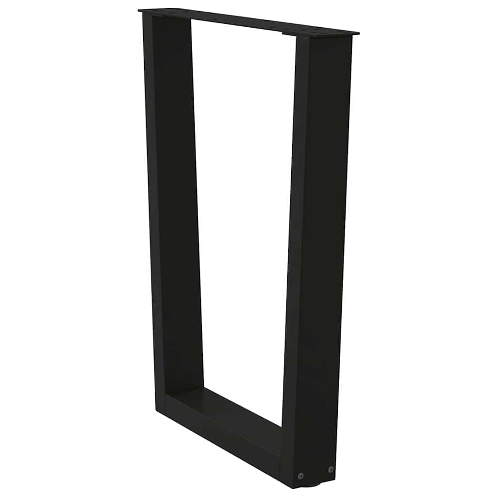 Couchtischbeine V-Form 2 Stück Schwarz 30x(30-31,3) cm Stahl
