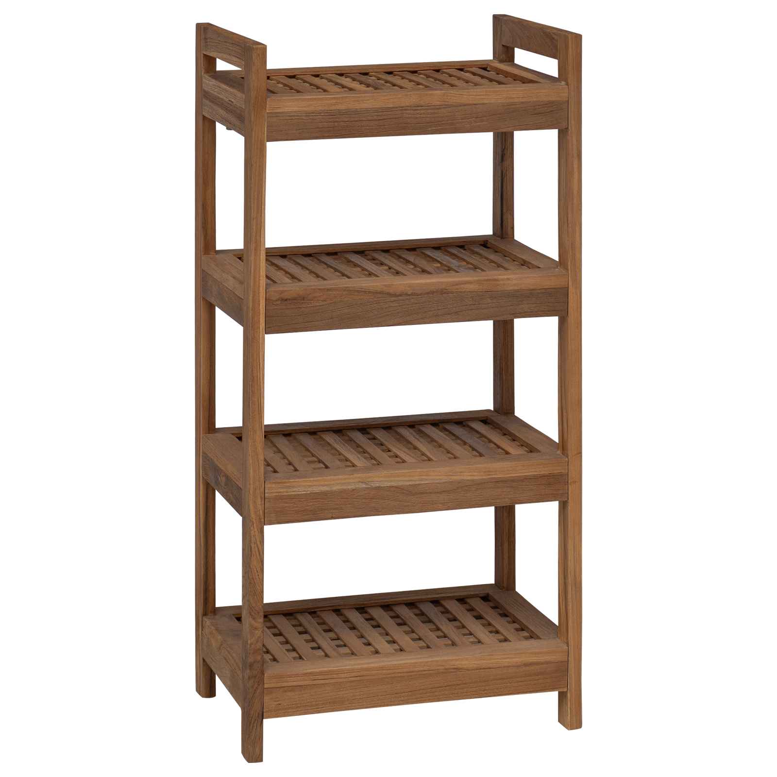 Badregal Natur 45 x 30 x 45 cm Massivholz Teak