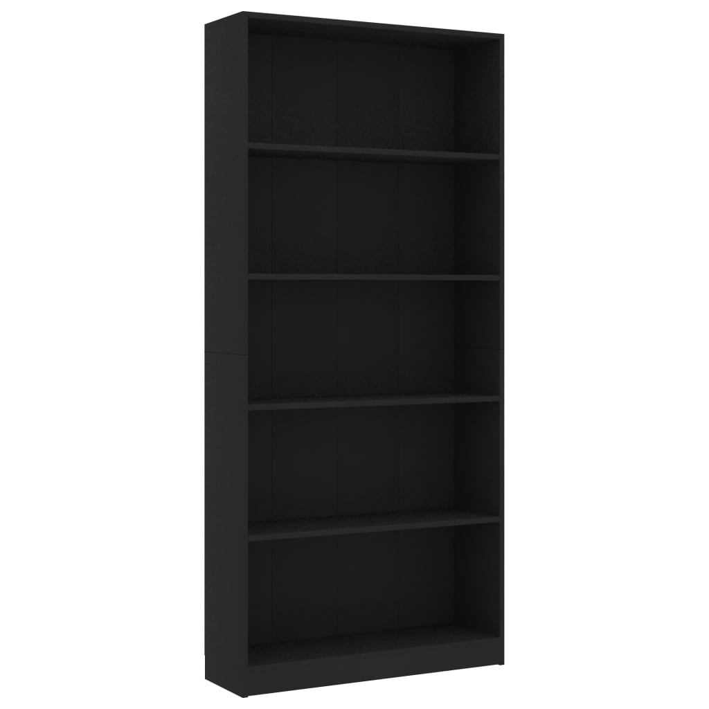 Bücherregal 3 Fächer Weiß 40x24x109 cm Holzwerkstoff
