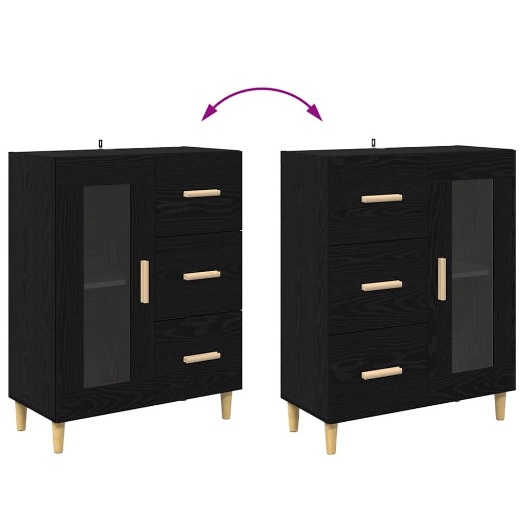 Highboard Altholz 69,5 x 34 x 180 cm Holzwerkstoff