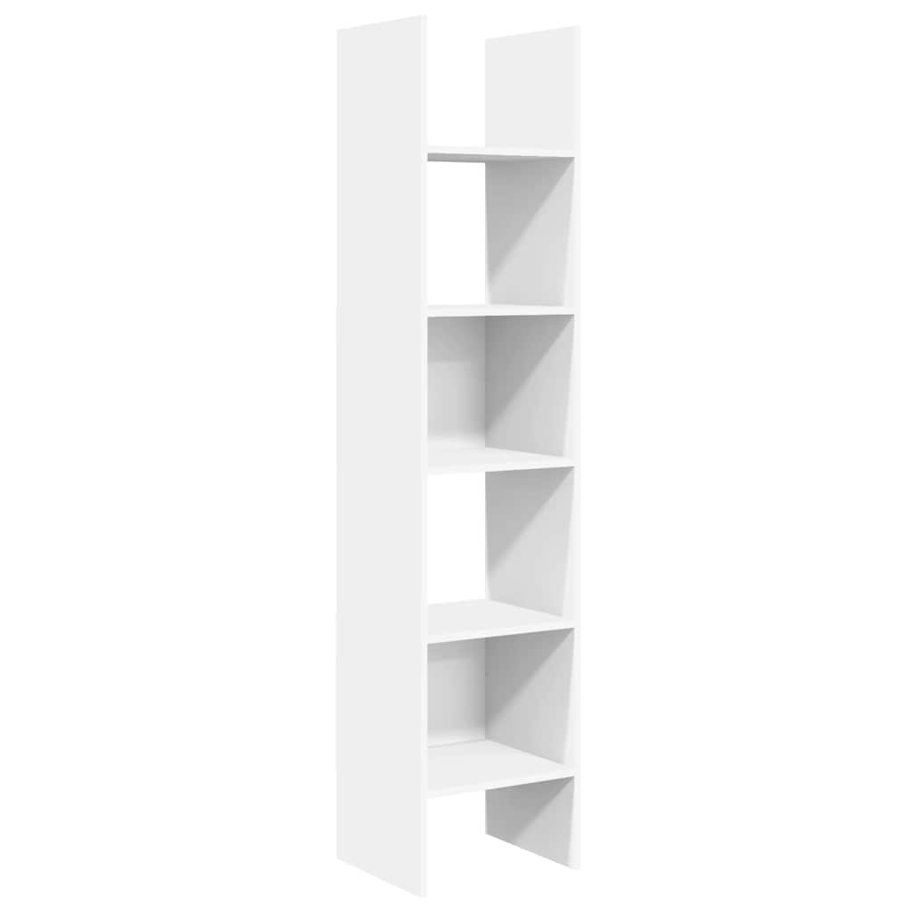 Bücherregal Weiß 40x35x180 cm Holzwerkstoff