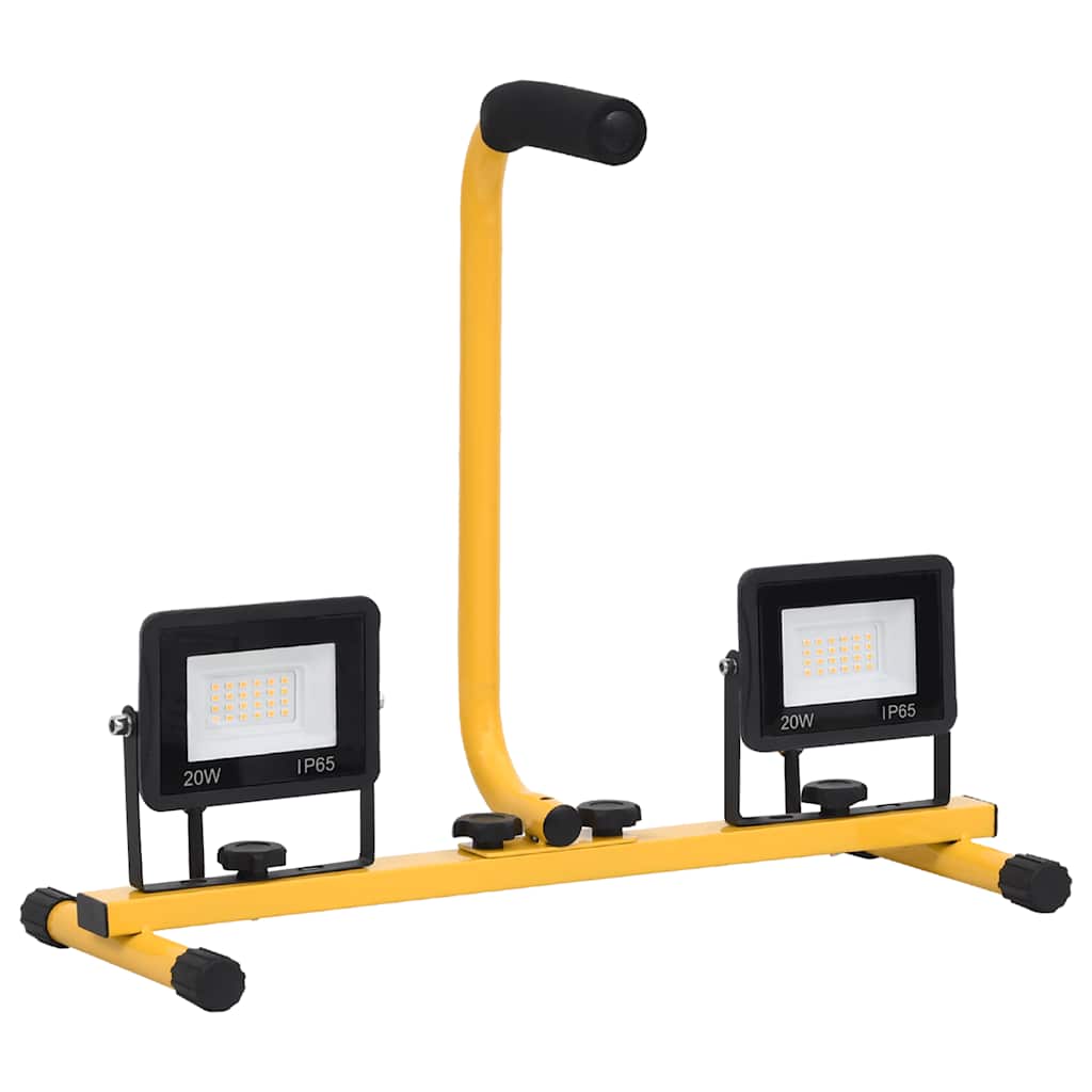 LED-Fluter mit Handgriff 2x10 W Warmweiß