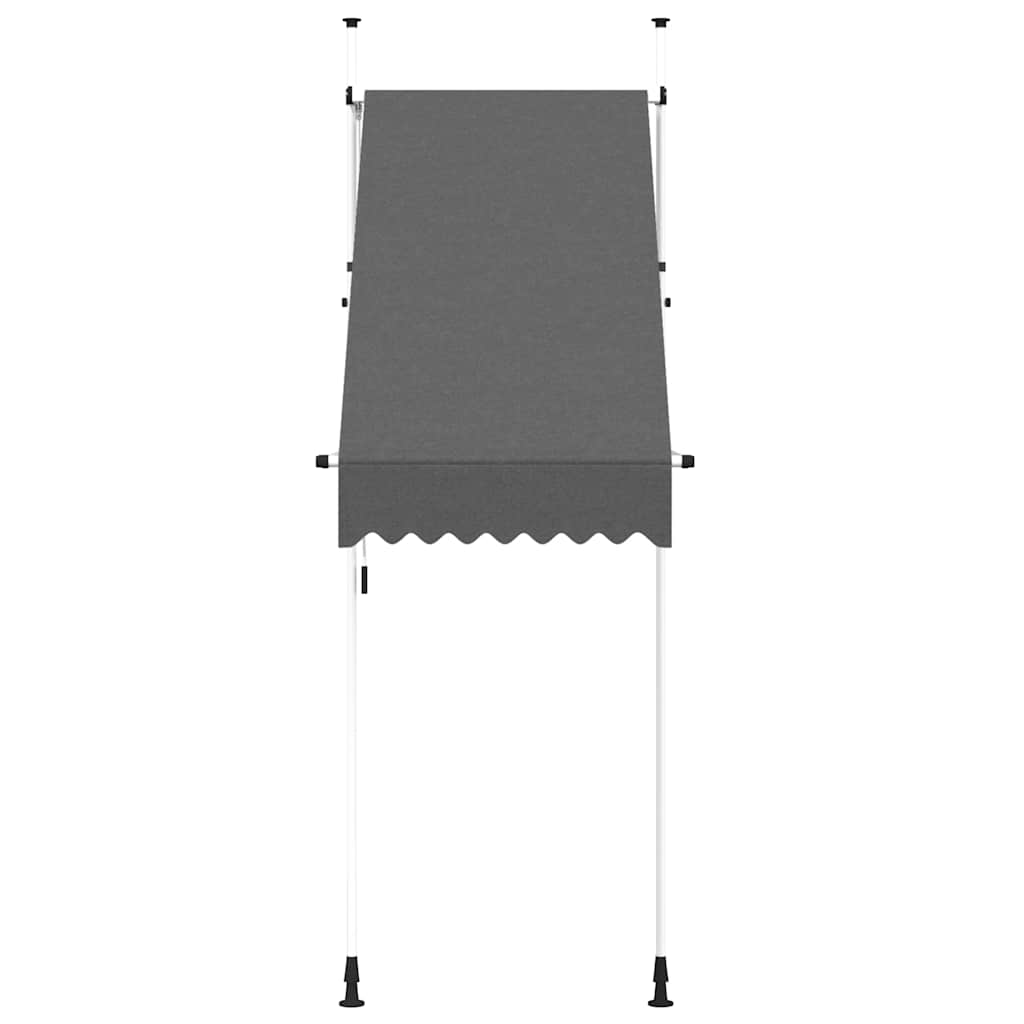 Einziehbare Markise Handbetrieben 150 cm Anthrazit