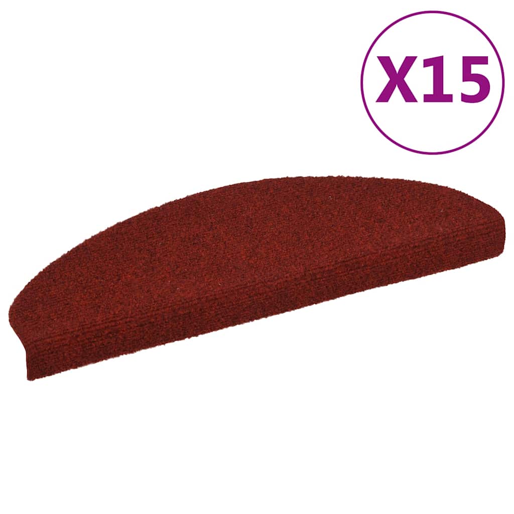 Stufenmatten Selbstklebend 15 Stk. 56x17x3 cm Hellbraun Halbrund