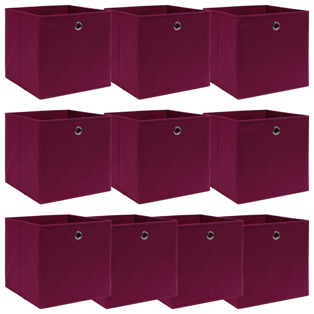 Aufbewahrungsboxen 4 Stk. Blau 32x32x32 cm Stoff