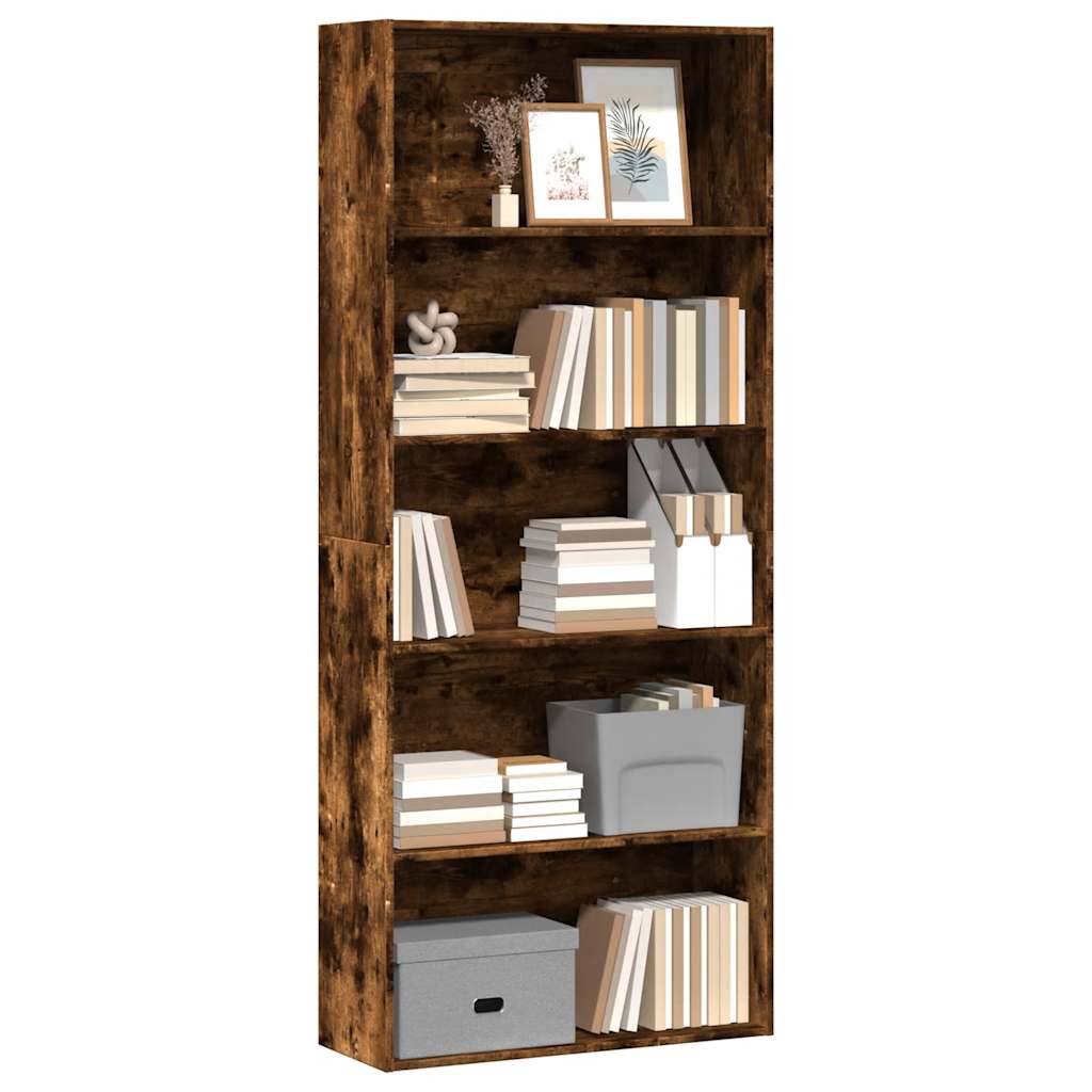 Bücherregal Weiß 80x30x189 cm Holzwerkstoff