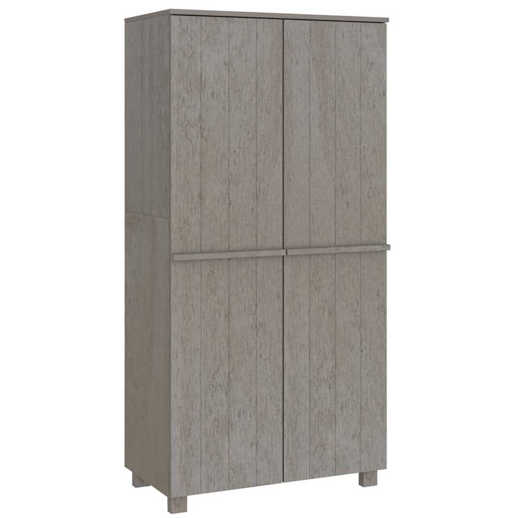 Kleiderschrank HAMAR Honigbraun 89x50x180 cm Massivholz Kiefer