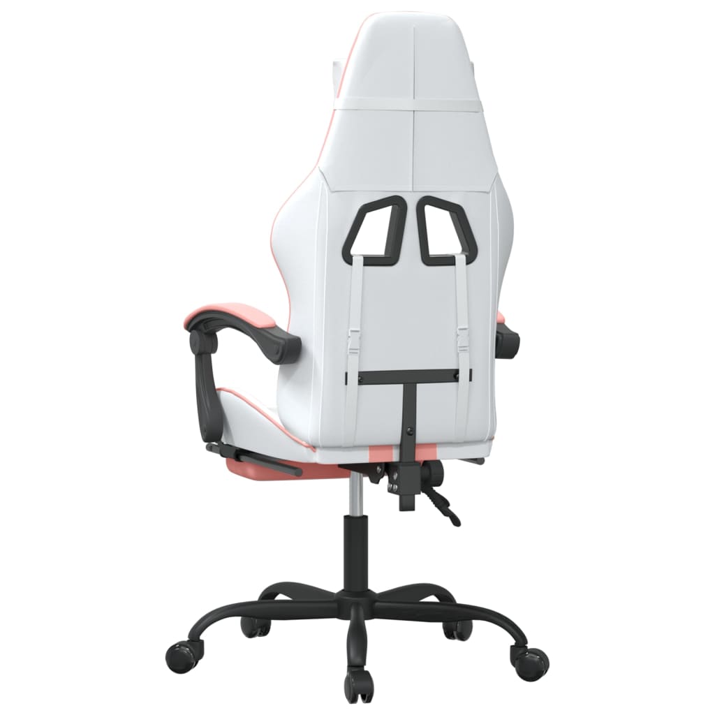 Gaming-Stuhl Drehbar Schwarz und Blau Kunstleder