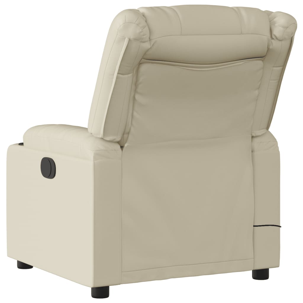 Massage-Relaxsessel, Kunstleder, Schwarz