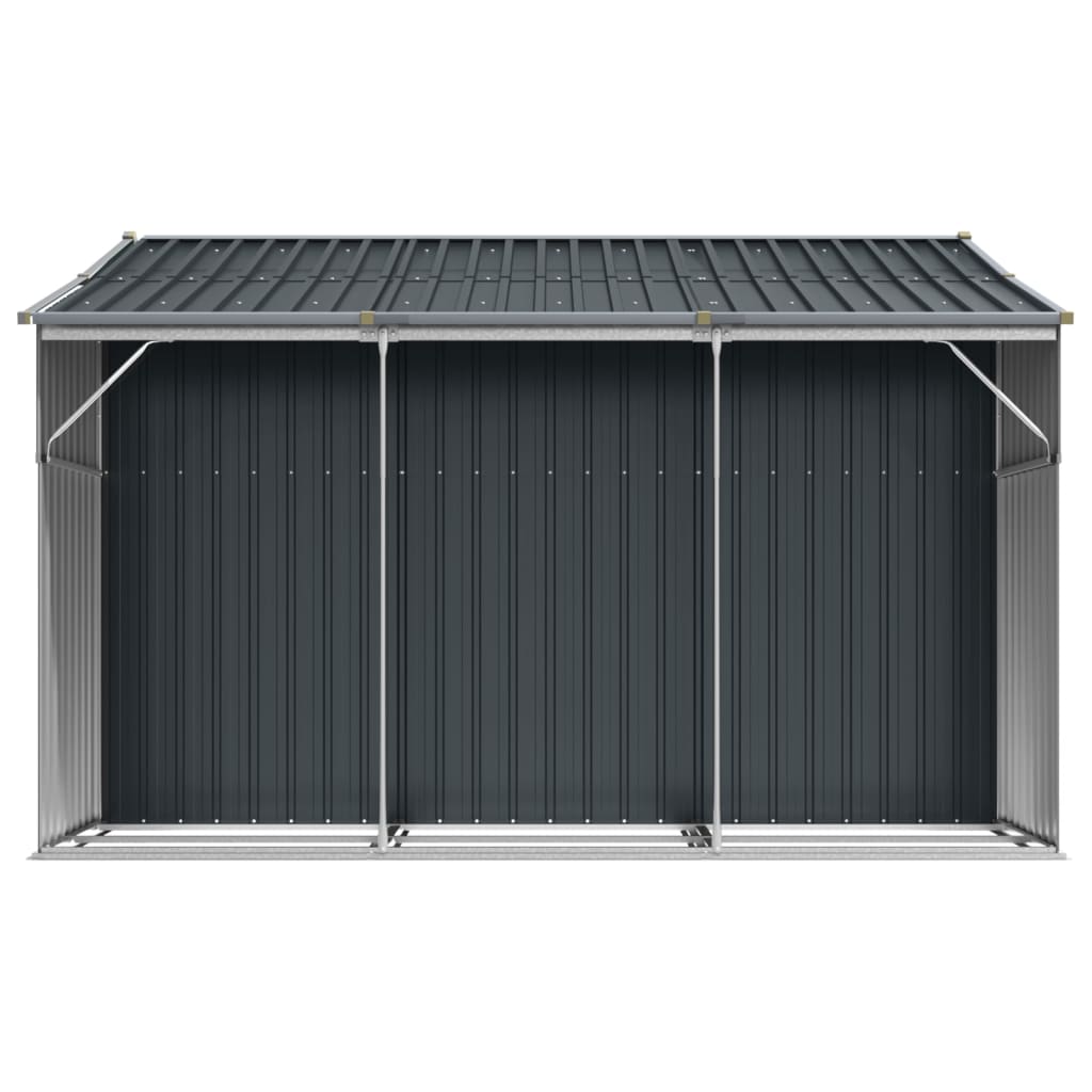 Gerätehaus Grün 277x192,5x179 cm Verzinkter Stahl