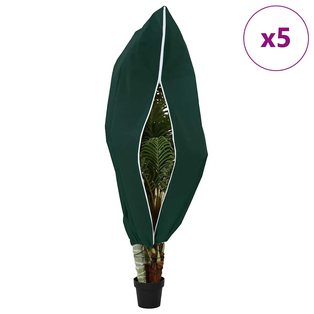 Wintervlies mit Reißverschluss 4 Stk. 70 g/m² 1x1,55 m