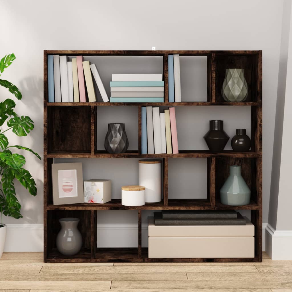 Bücherregal/Raumteiler Weiß 105x24x102 cm