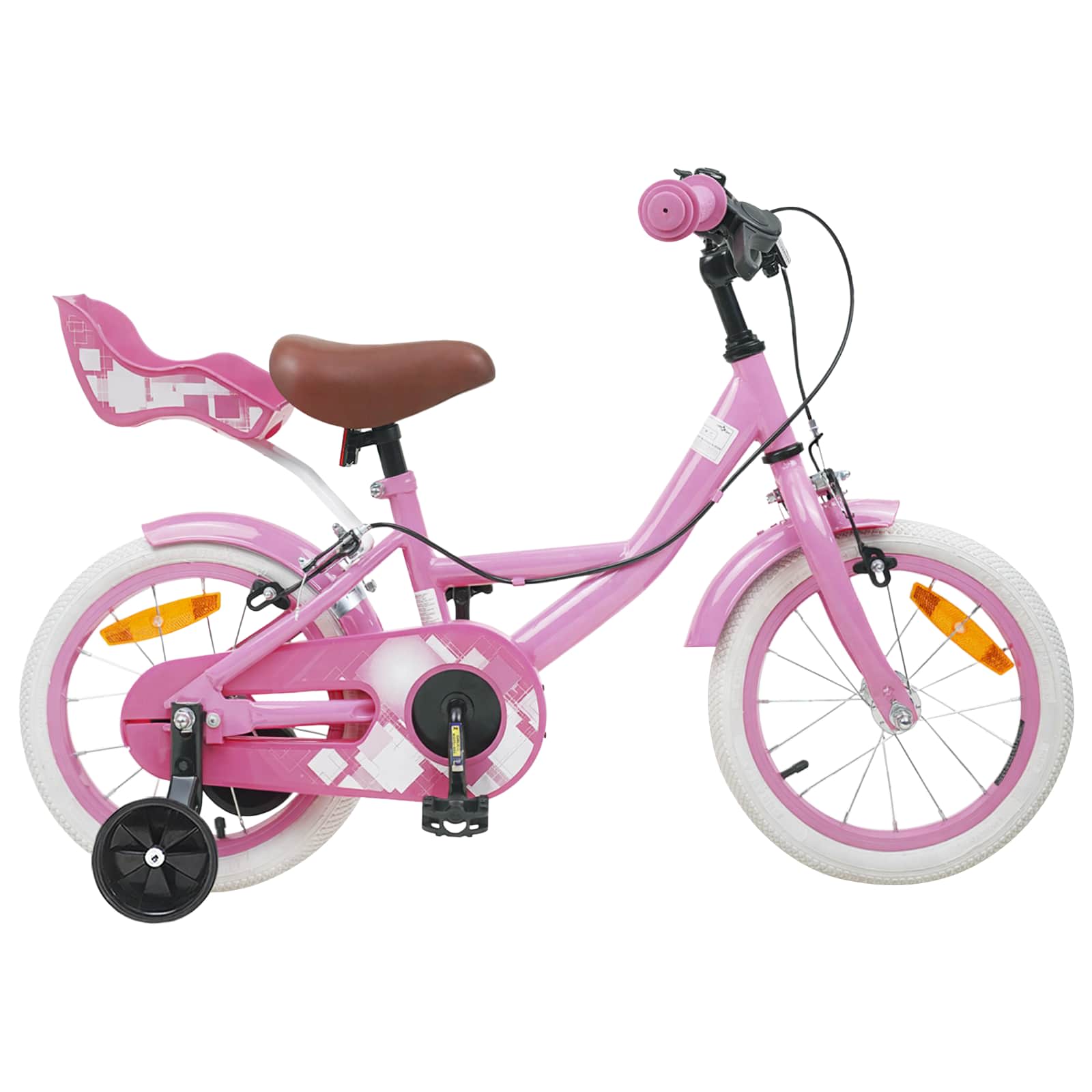 Kinderfahrrad 12 Zoll für 2-4 Jahre alt Hellrosa