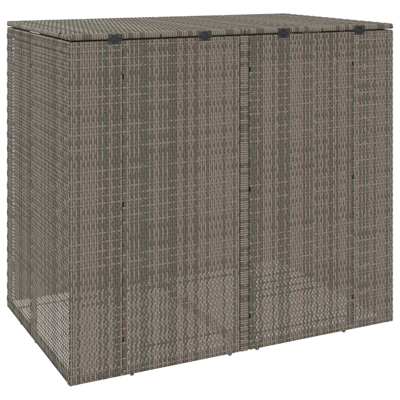 Mülltonnenbox Schwarz 65 x 80 x 115 cm Polyethylen