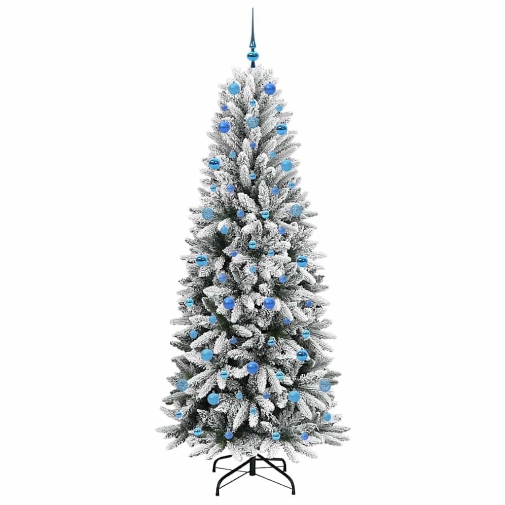 Künstlicher Weihnachtsbaum mit 150 LEDs mit Ständer Weiß 120 cm