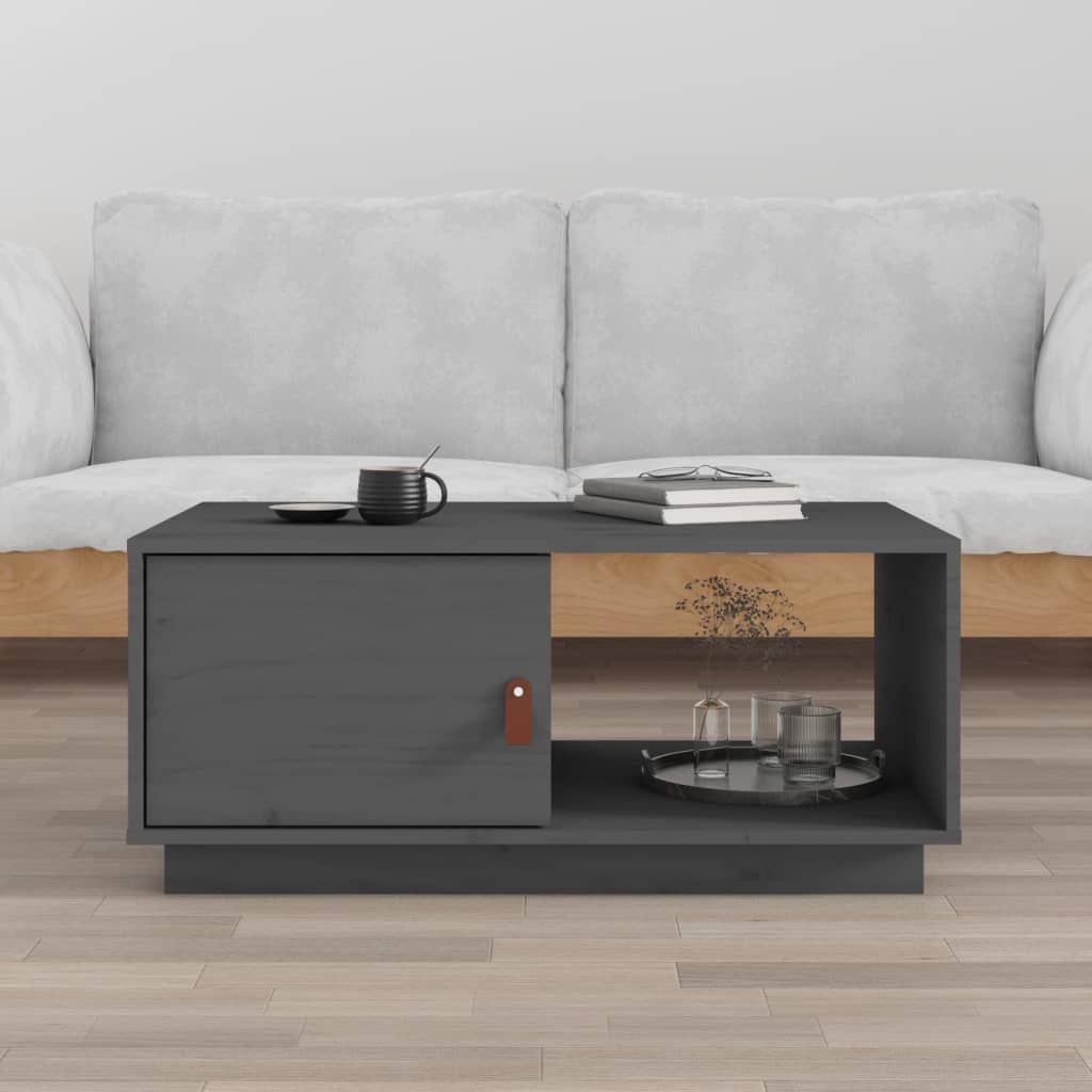 Couchtisch 80x50x35,5 cm Massivholz Kiefer