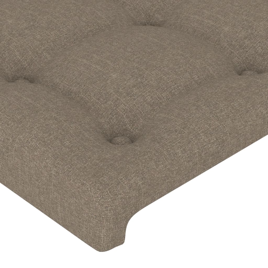 Kopfteil Hellgrau 80x5x118/128 cm Stoff