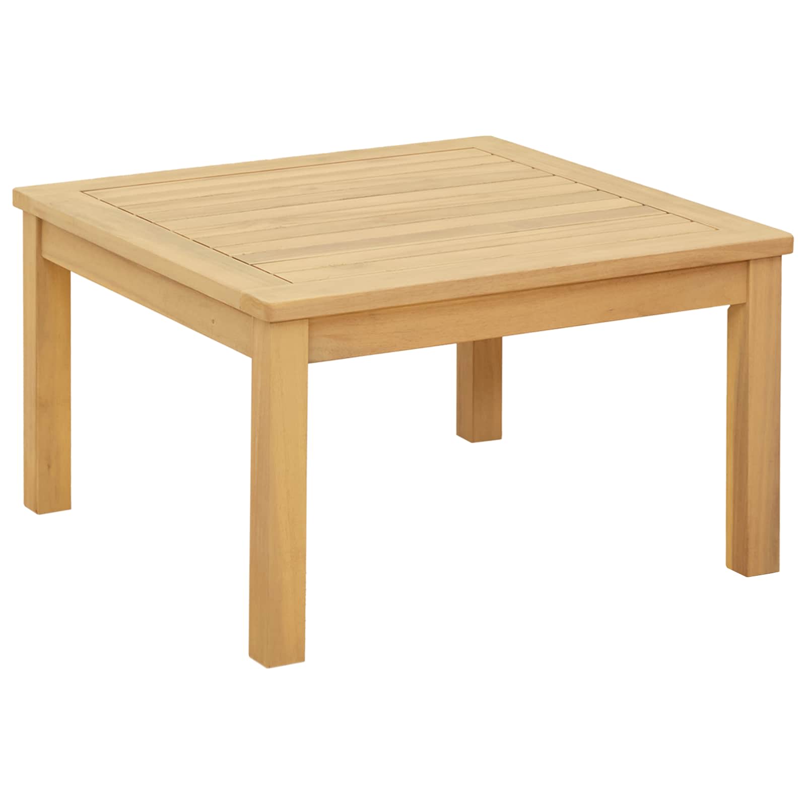 Couchtisch Helles Akazienholz 45 x 45 x 36 cm Massivholz Akazie