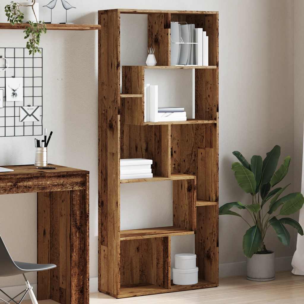 Bücherregal Weiß 67x24x161 cm Holzwerkstoff